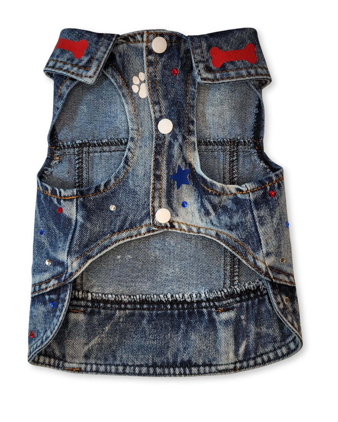 Say Drake - Embellished Denim Pet Jacket