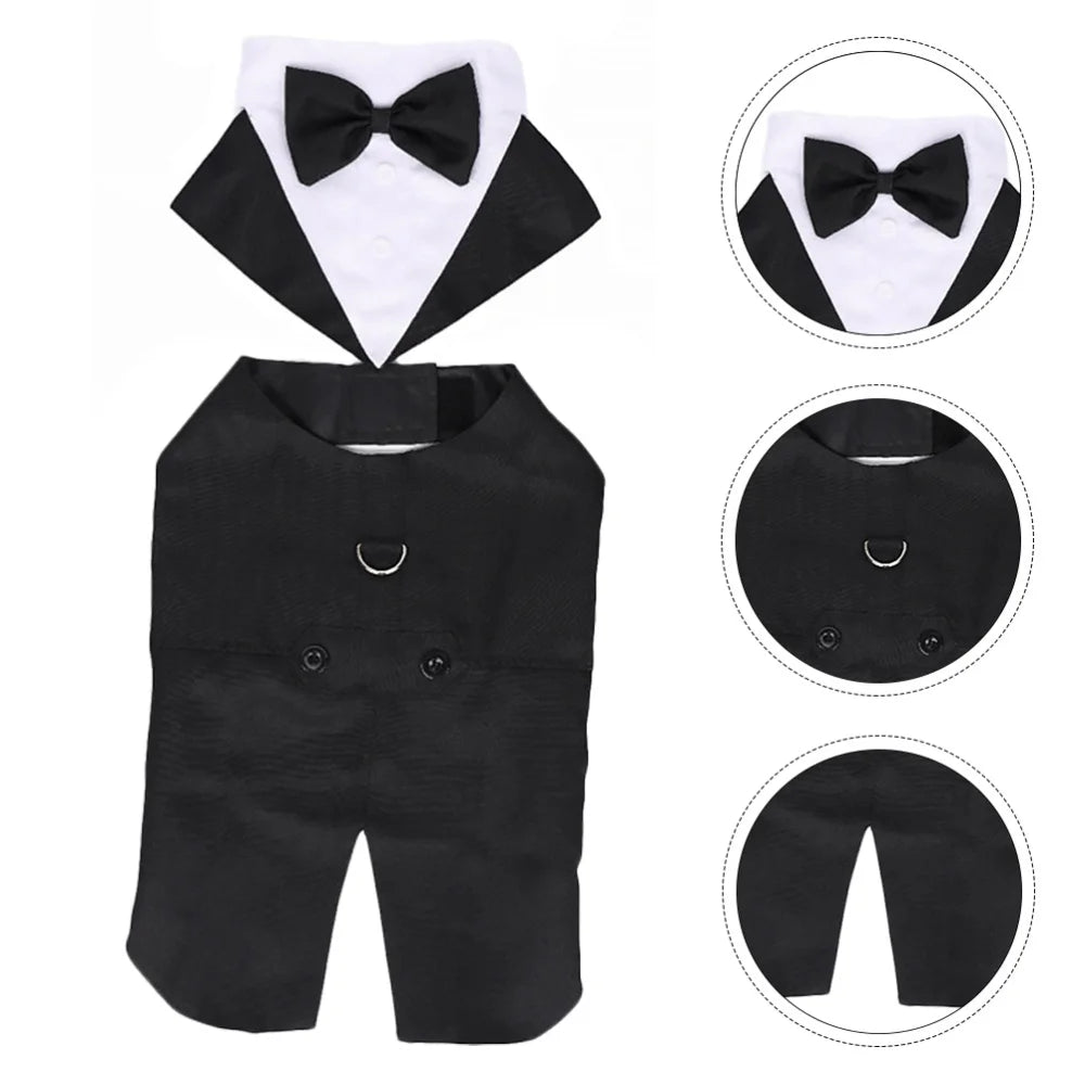 Dog Tuxedo - Formal Suit with Bow Tie for All Sizes