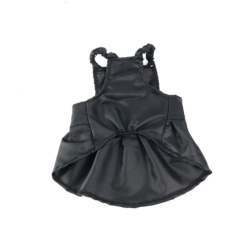 FATHIN Luxury Pet Skirt: Black Strap Dress for Small & Medium Dogs and Cats (XS-XXL)