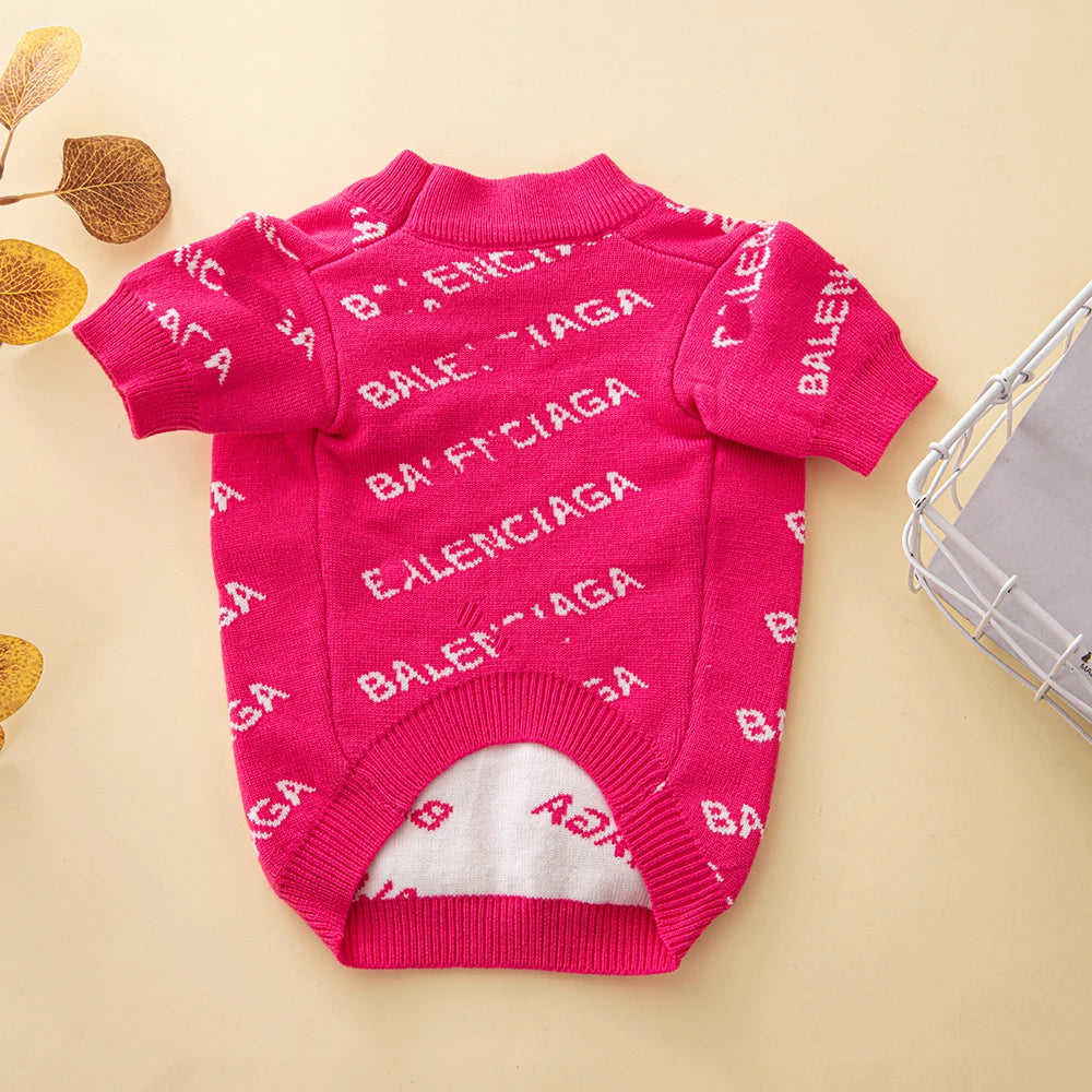 Cute High-Quality Round Neck Pet Sweater for Autumn & Winter
