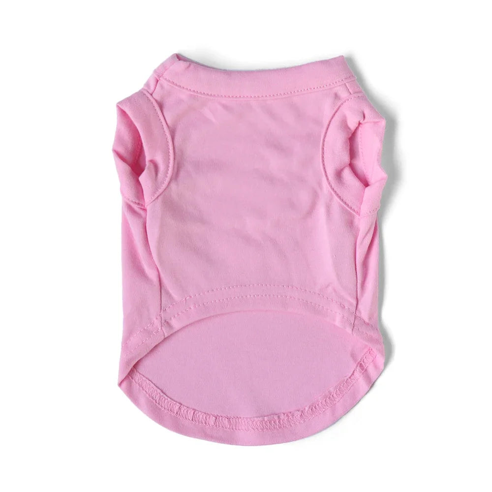 Pink Spring/Summer Dog Singlet for Small Breeds