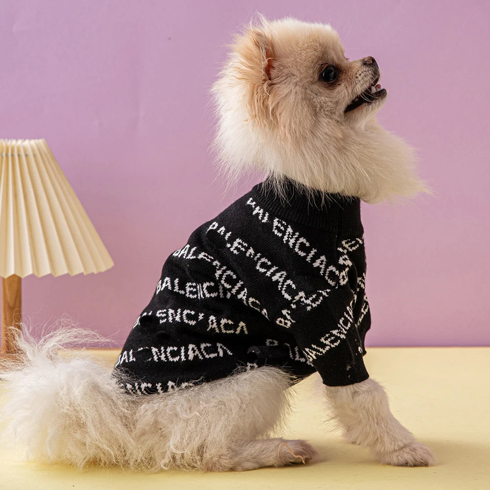 Cute High-Quality Round Neck Pet Sweater for Autumn & Winter