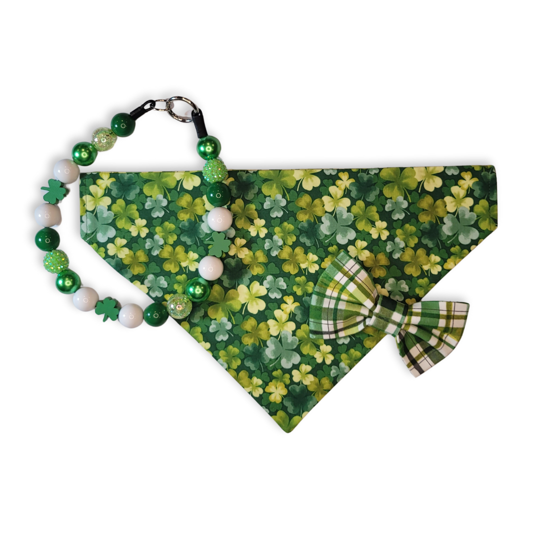 Field of Clovers Pet Bow Tie