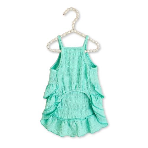 Ruffled Bow Tank Pet Dress