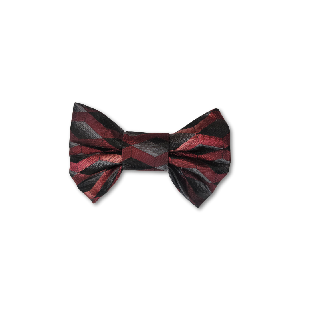 Upcycled Bow Tie - Boss Burgundy