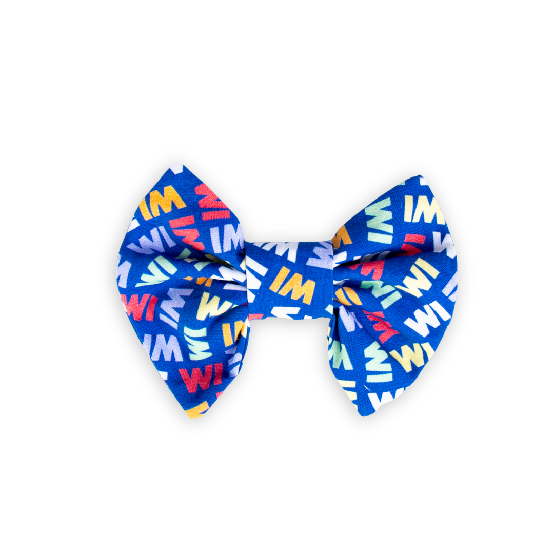 WI Print Pet Hair Bow