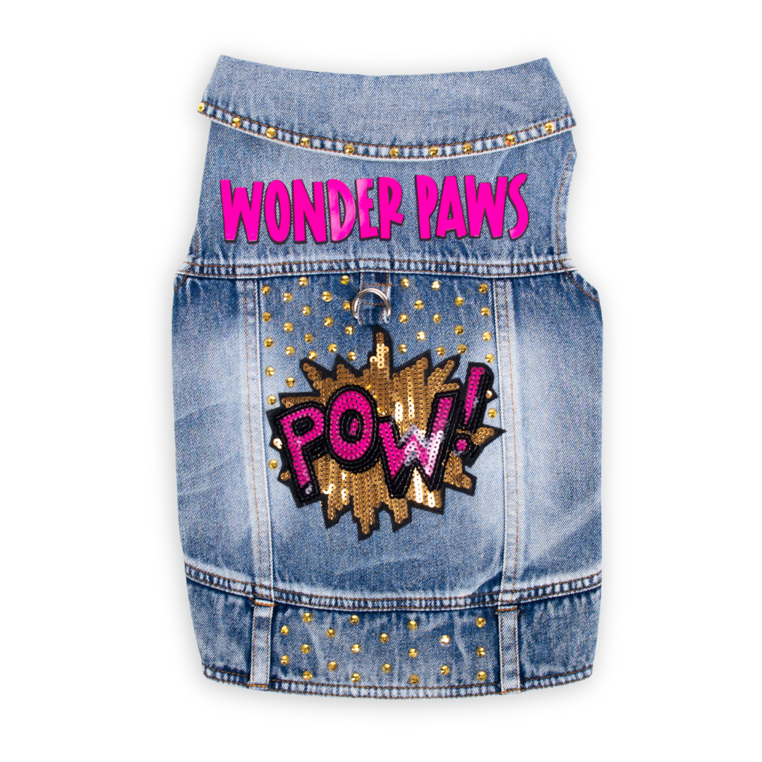 Wonder Paws - Embellished CCP Denim Pet Jacket