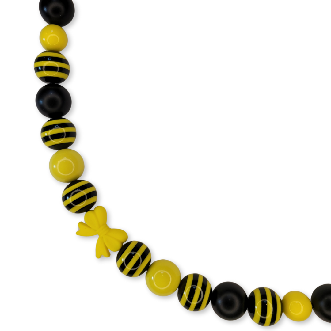 Yellow Bow Decorative Pet Necklace