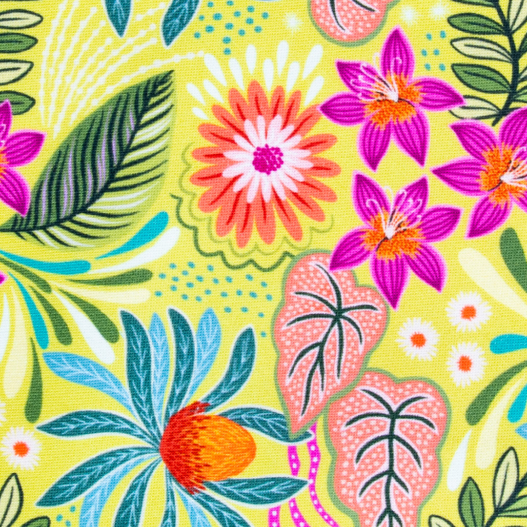 Yellow Tropics Pet Bandana