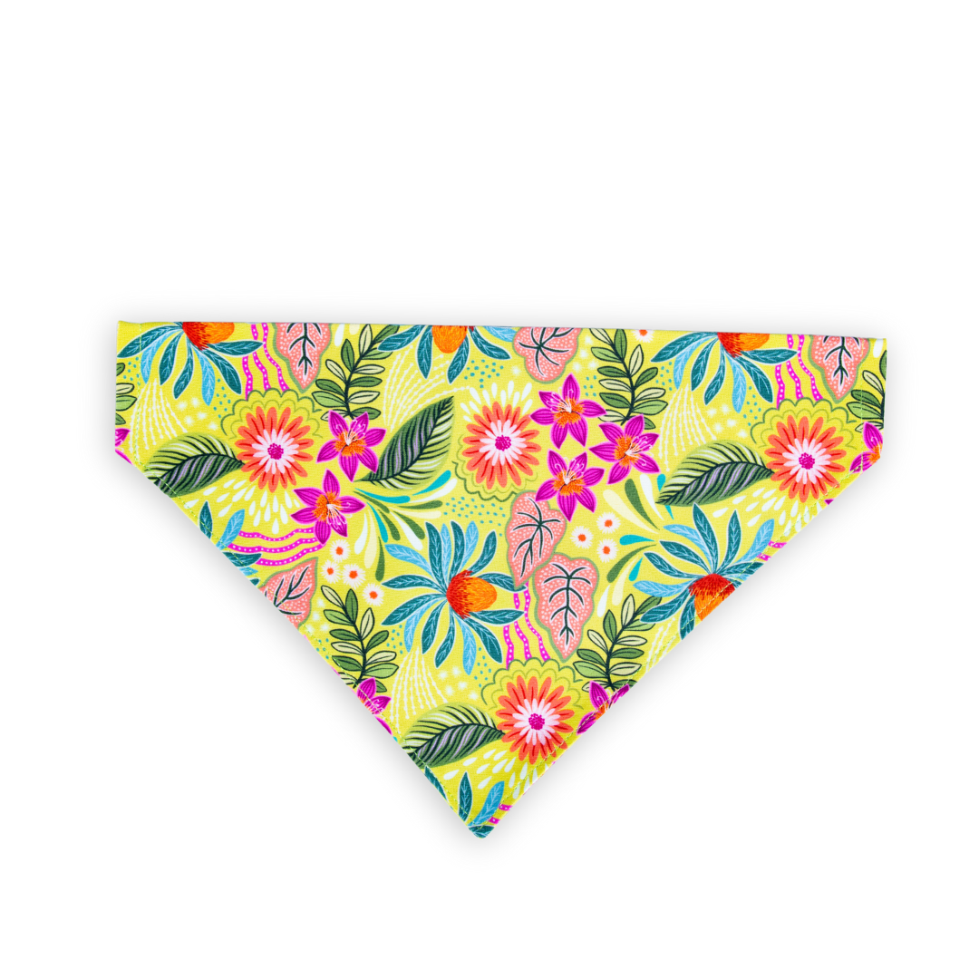 Yellow Tropics Pet Bandana