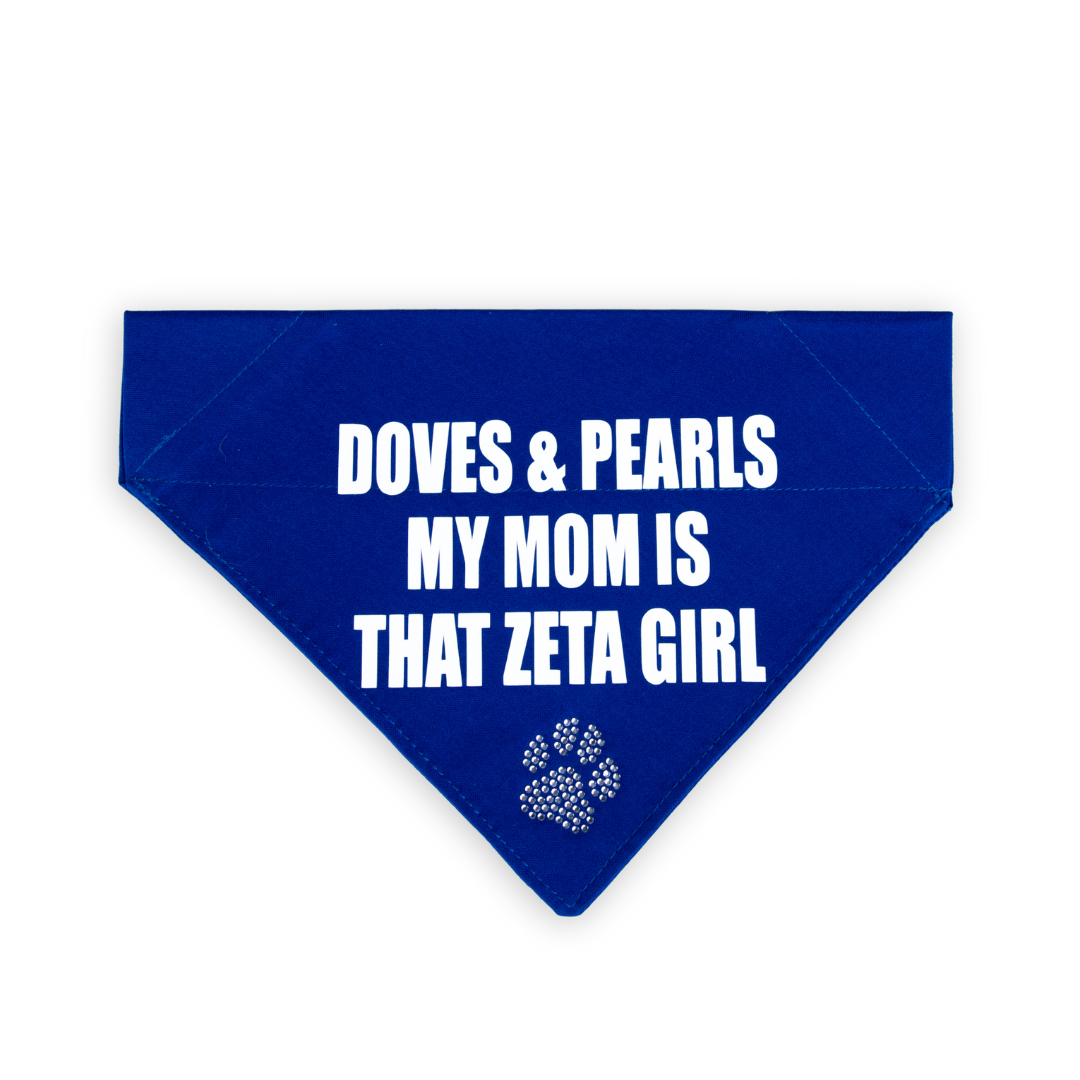 Doves & Pearls Greek Pet Bandana