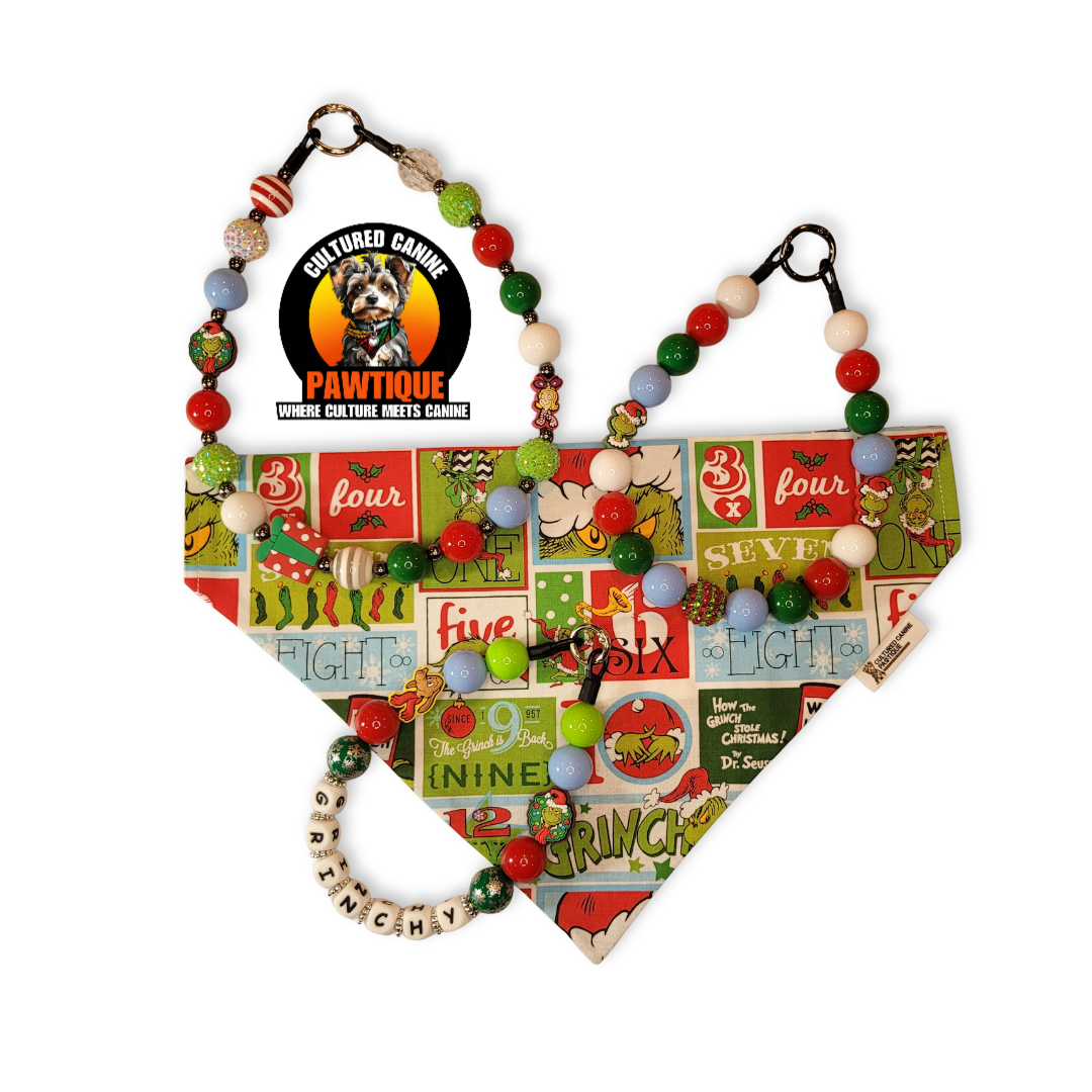 Holiday Grinchy Bubblegum Necklace Order