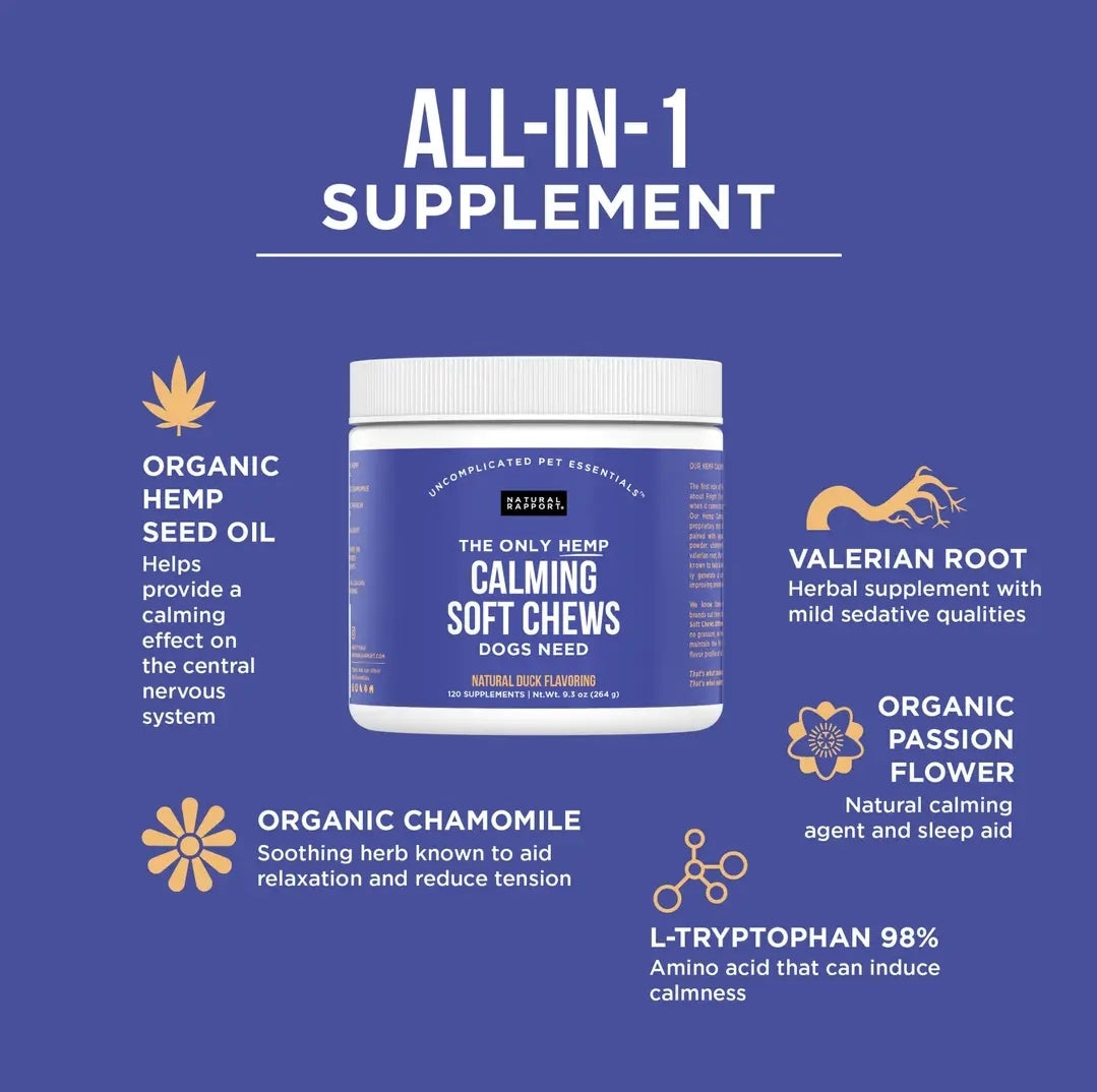 Natural Rapport Calming Soft Chews 2 oz.