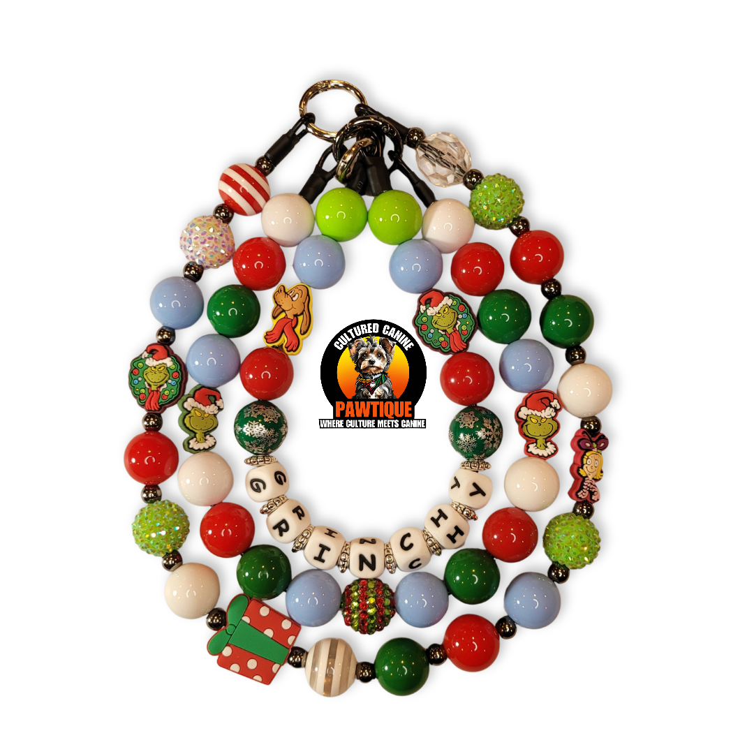 Holiday Grinchy Bubblegum Necklace Order