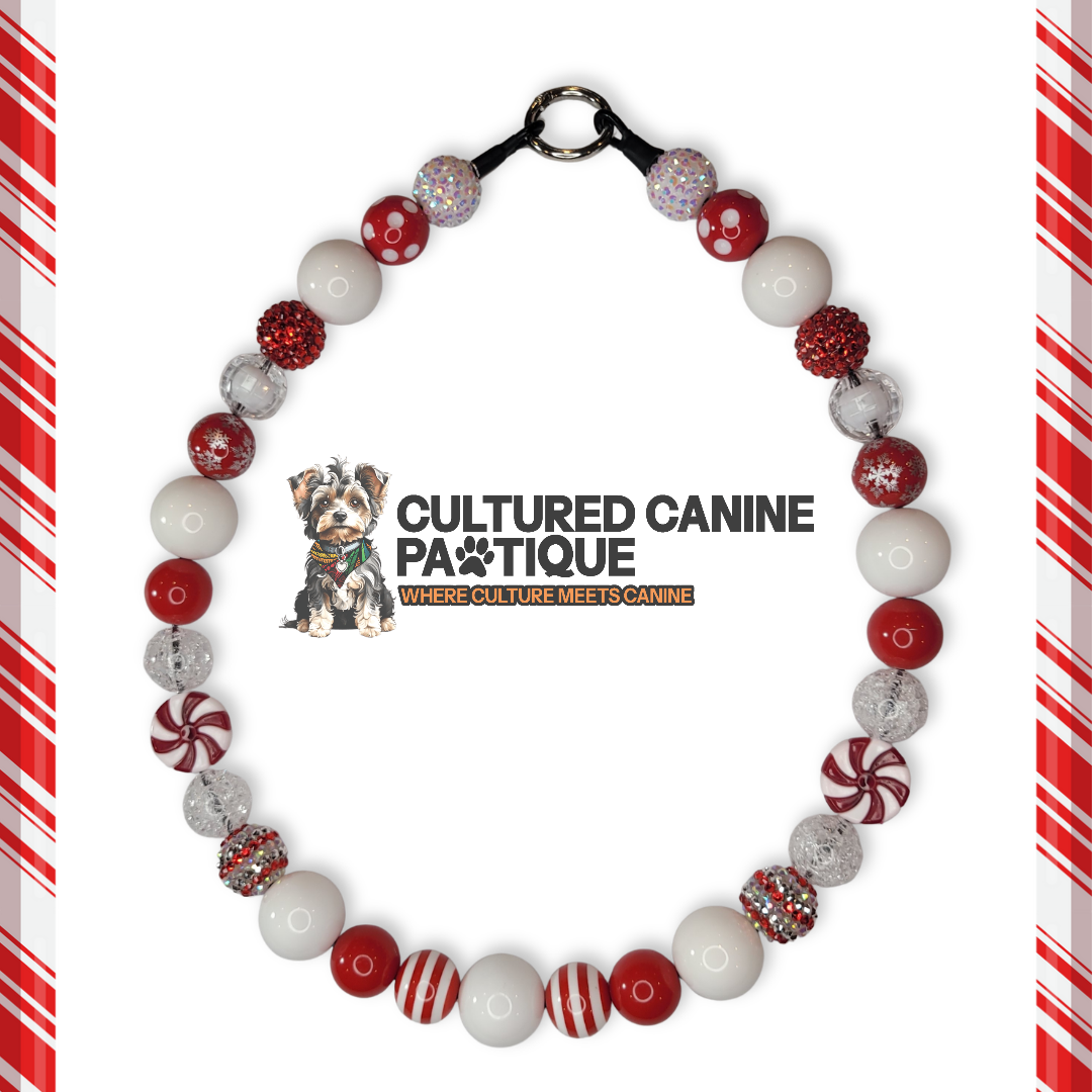 Custom XXL Peppermint Themed Bubblegum Necklace Order