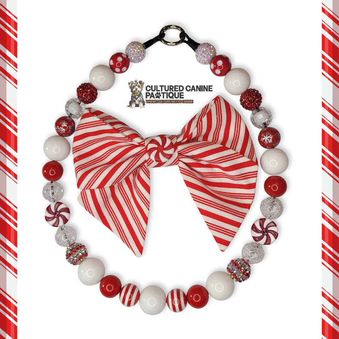 Custom XXL Peppermint Themed Bubblegum Necklace Order